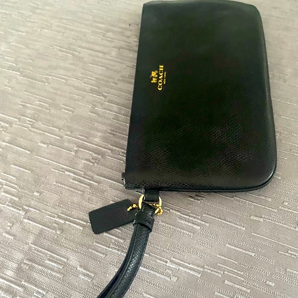 Coach clutch purse black